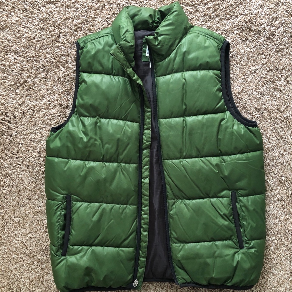 Men’s Green Puffer Vest